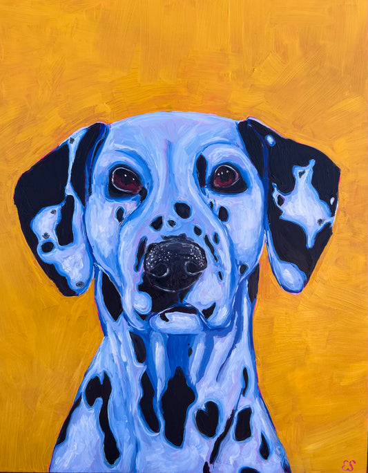 Blue Dalmatian Print (8x10”)