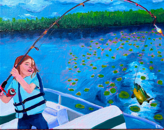 Aria gone fishing PRINT (8x10”)