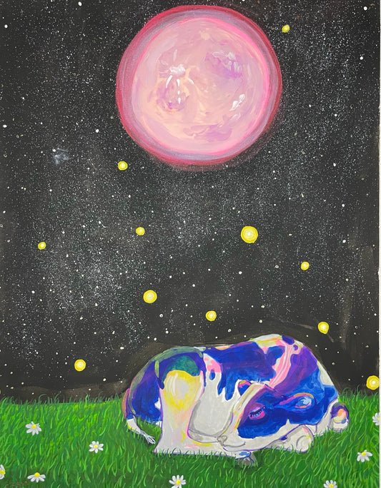 The cow did not jump over the moon (PRINT) 11x14