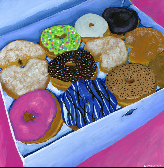 Donut ask me for a donut fine art PRINT (8x8)